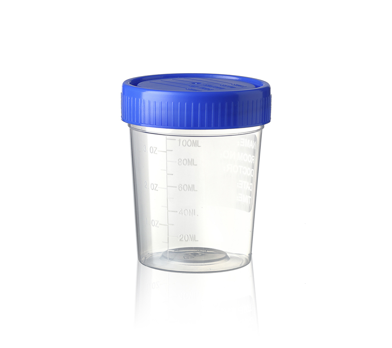 100ml specimen container(flat cover)