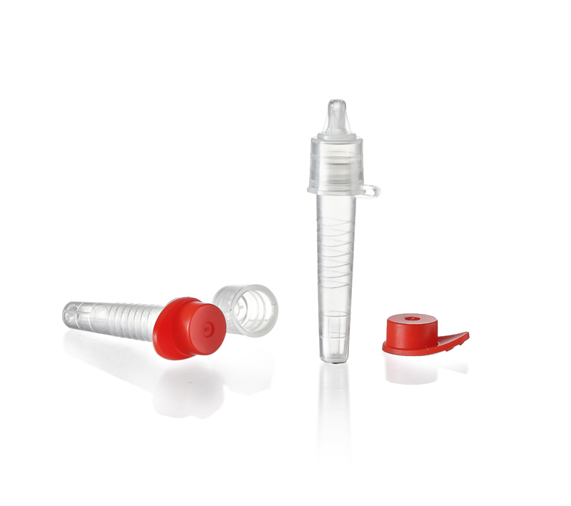 Antigen Test Extraction Tube, Red/White cap, filter available