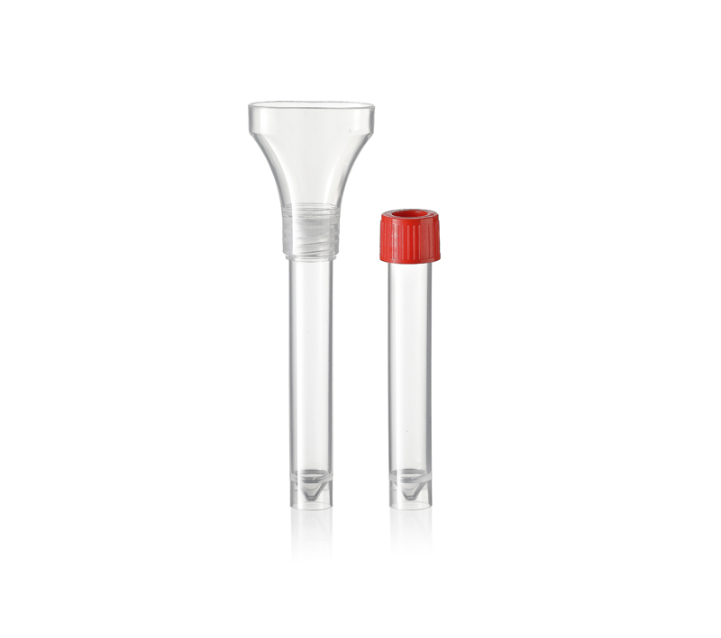 10ml Tube + Saliva Collector, with Concave Cap